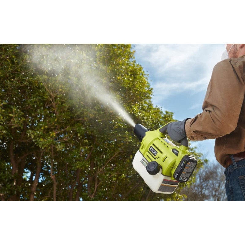 Pack RYOBI Brumisateur RYOBI 18V One Plus 2L - RY18FGA-0 - 1 batterie 2.0Ah - 1 chargeur rapide RC18120-120 - 3