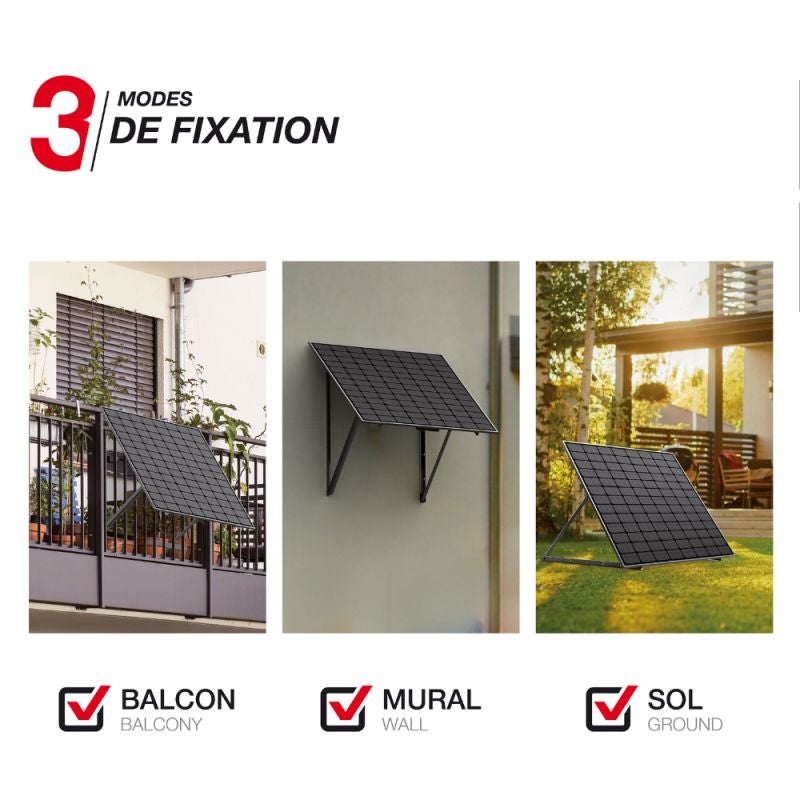 1x Panneau solaire Kit Advanced 500W, IP67, Onduleur WIFI, Câble 3m Xanlite - 3