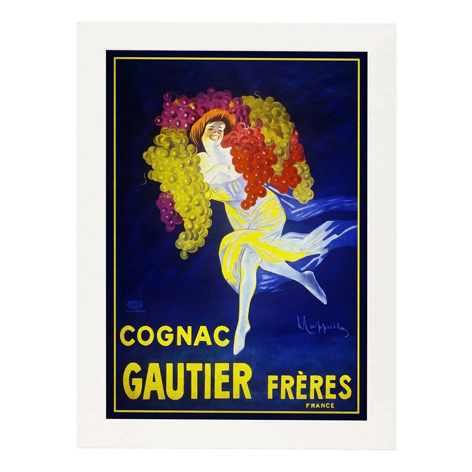 Poster 50x70cm – Affiche Vintage Cognac Gautier Par Leonetto Cappiello