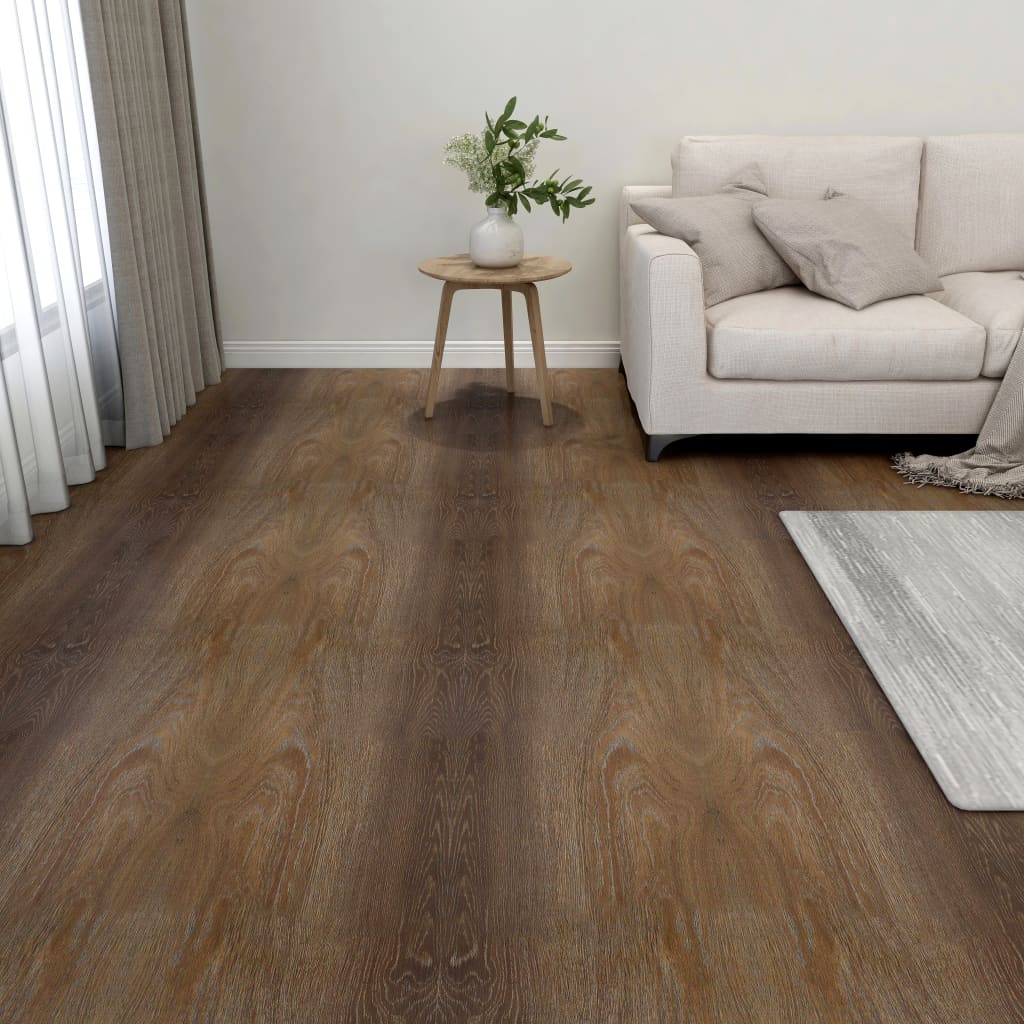 Maison exclusive - lamas para suelo autoadhesivas 55 uds pvc 5,11 m² marrón