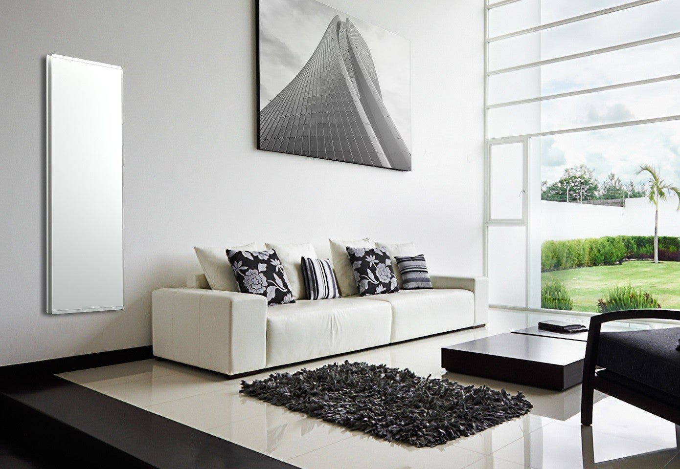 Radiateur électrique vertical 150 x 45 cm blanc mat Radialight ICON ICO15011 - Blanc mat - 4