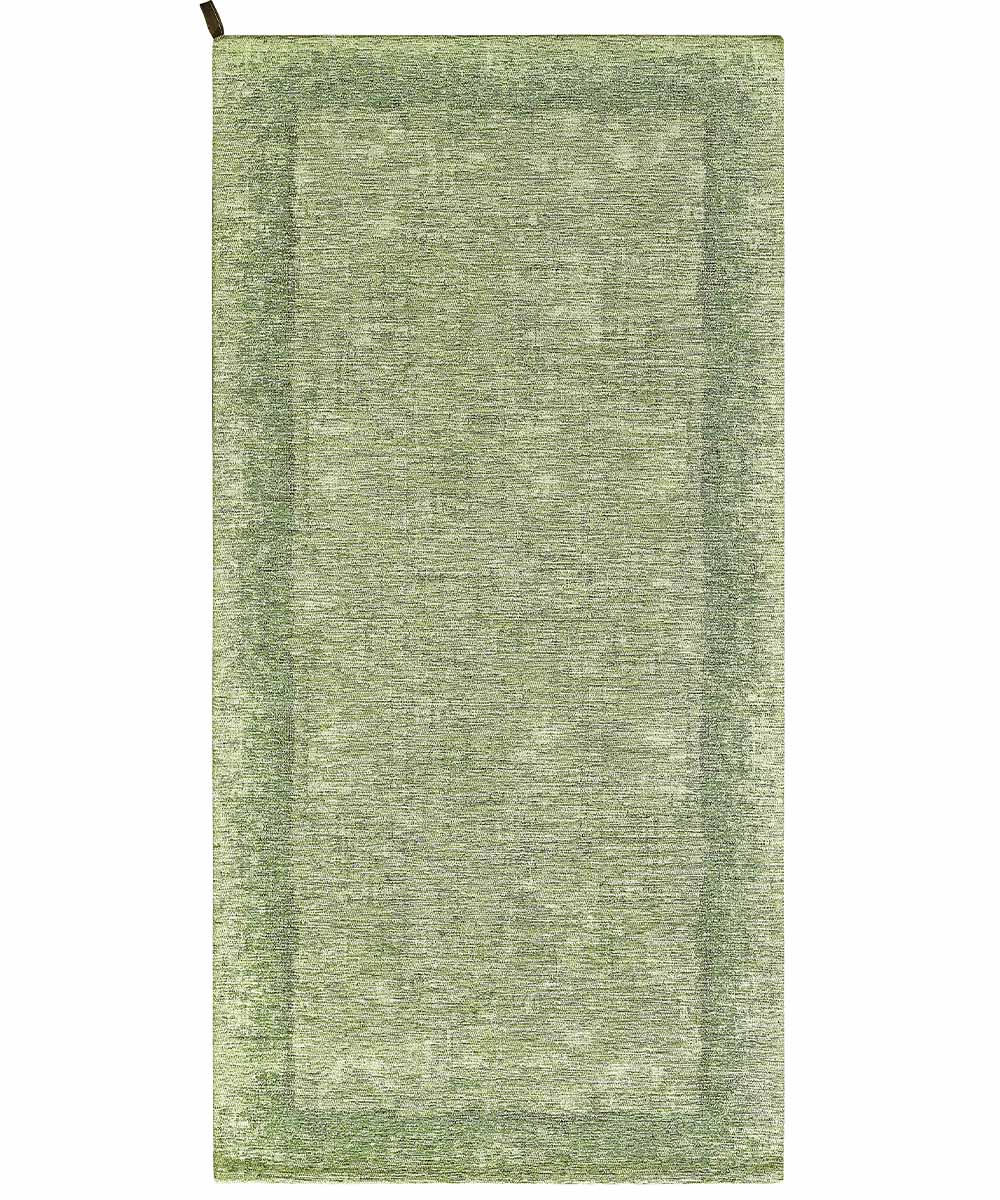 DUBLINO Dywan welurowy antypoślizgowy, 55x140 cm, ZIELONY | GalleriaFarah1970