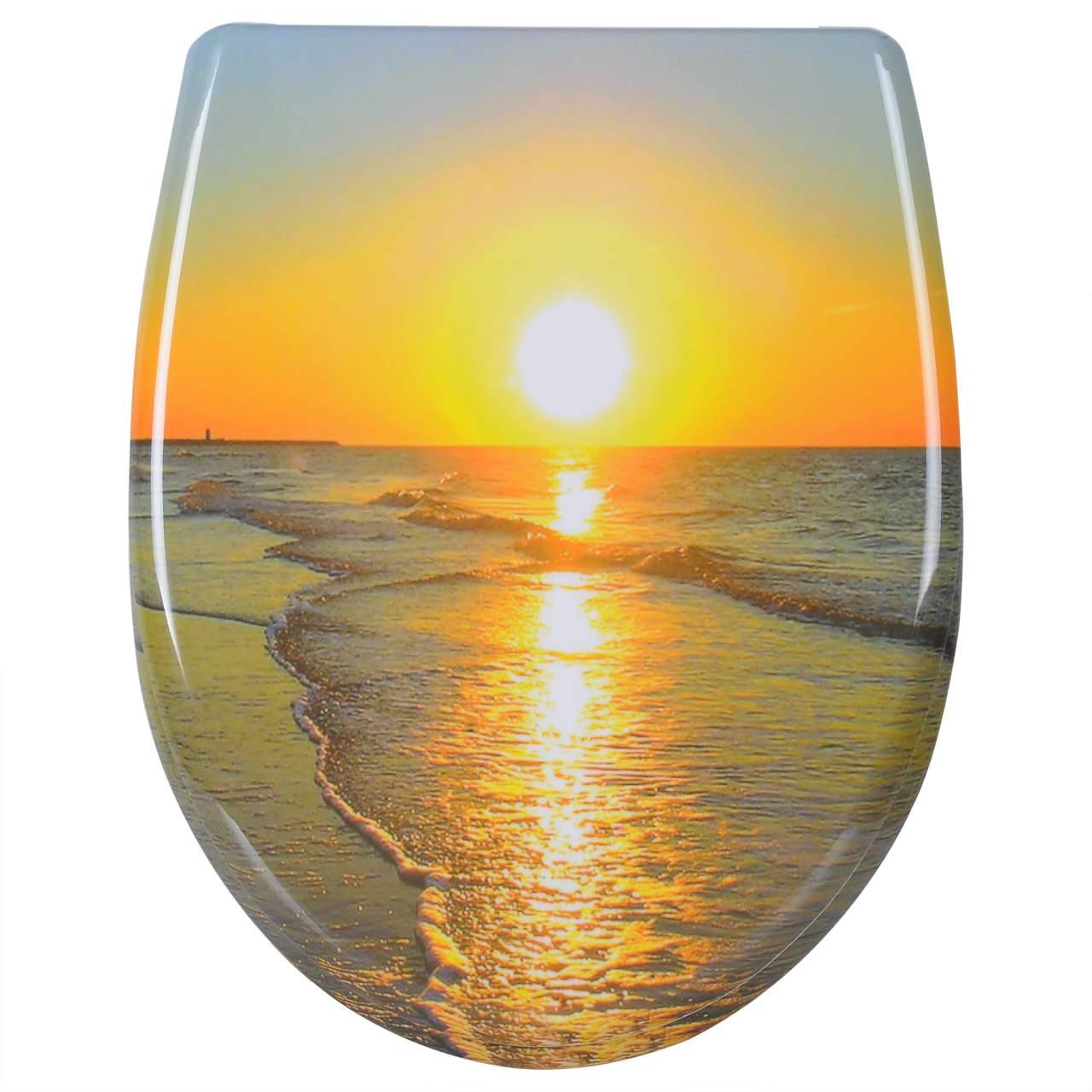 Asiento de inodoro con tapa de cierre suave termoendurecible sunrise 19_0000729