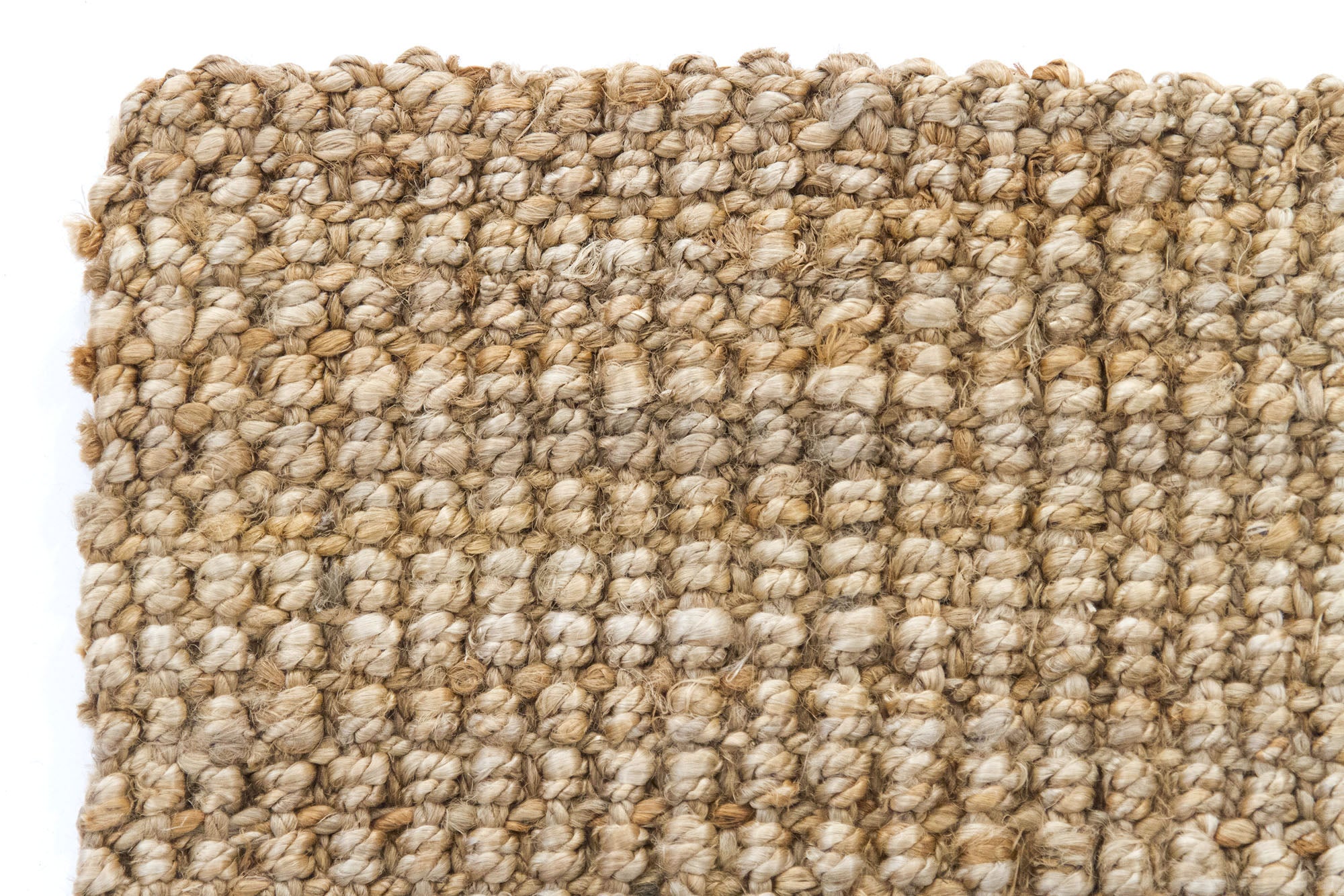 Hamid - Pack de tapis en jute bouclé naturel 110x60 cm - Tapis naturel pour salon, chambre et salle familiale - 5