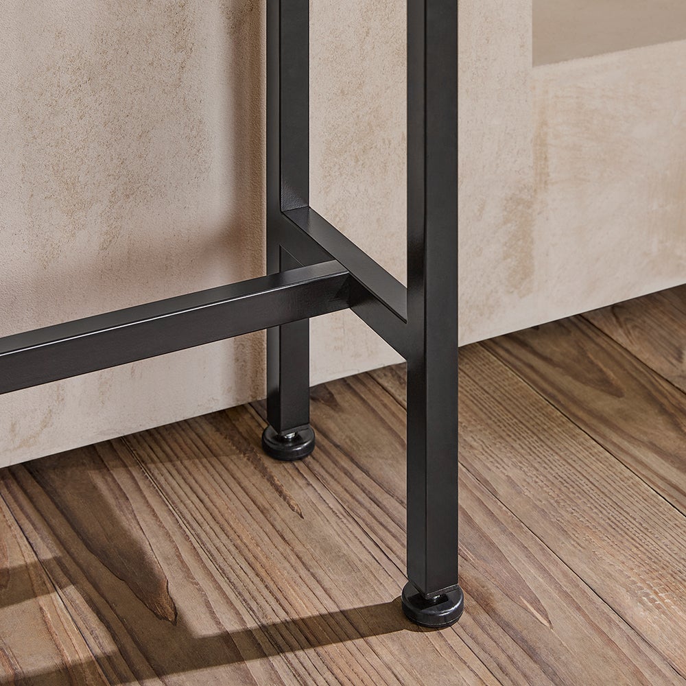 SoBuy Console Étroite avec Plateau en Bois et Pieds Métal - 120cm x 20cm x 80cm- FSB19-XL-N - 6