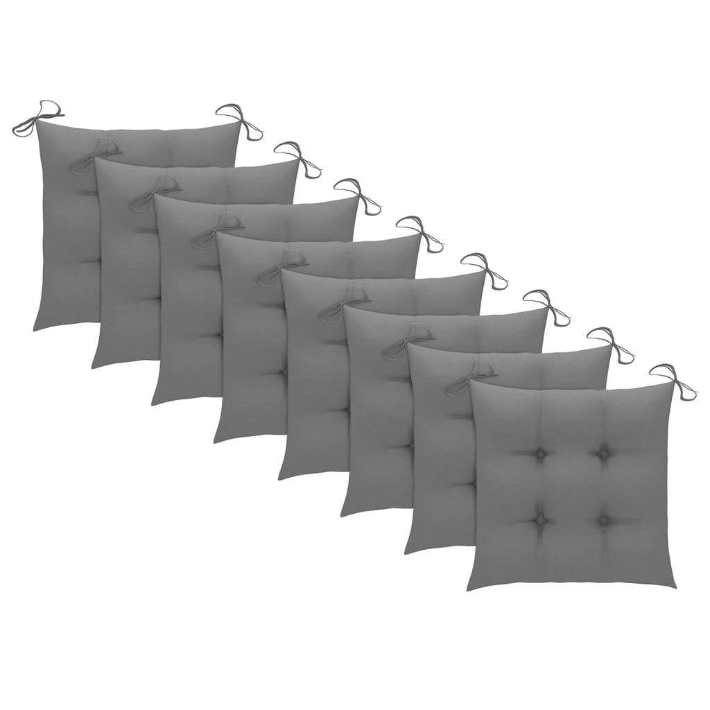 Chaise de jardin avec coussin Maison Exclusive en bois Gris - 5