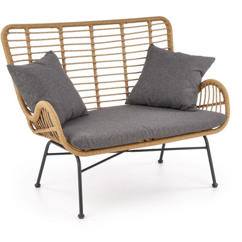 Sofa IKARO XL rattanowa/szara