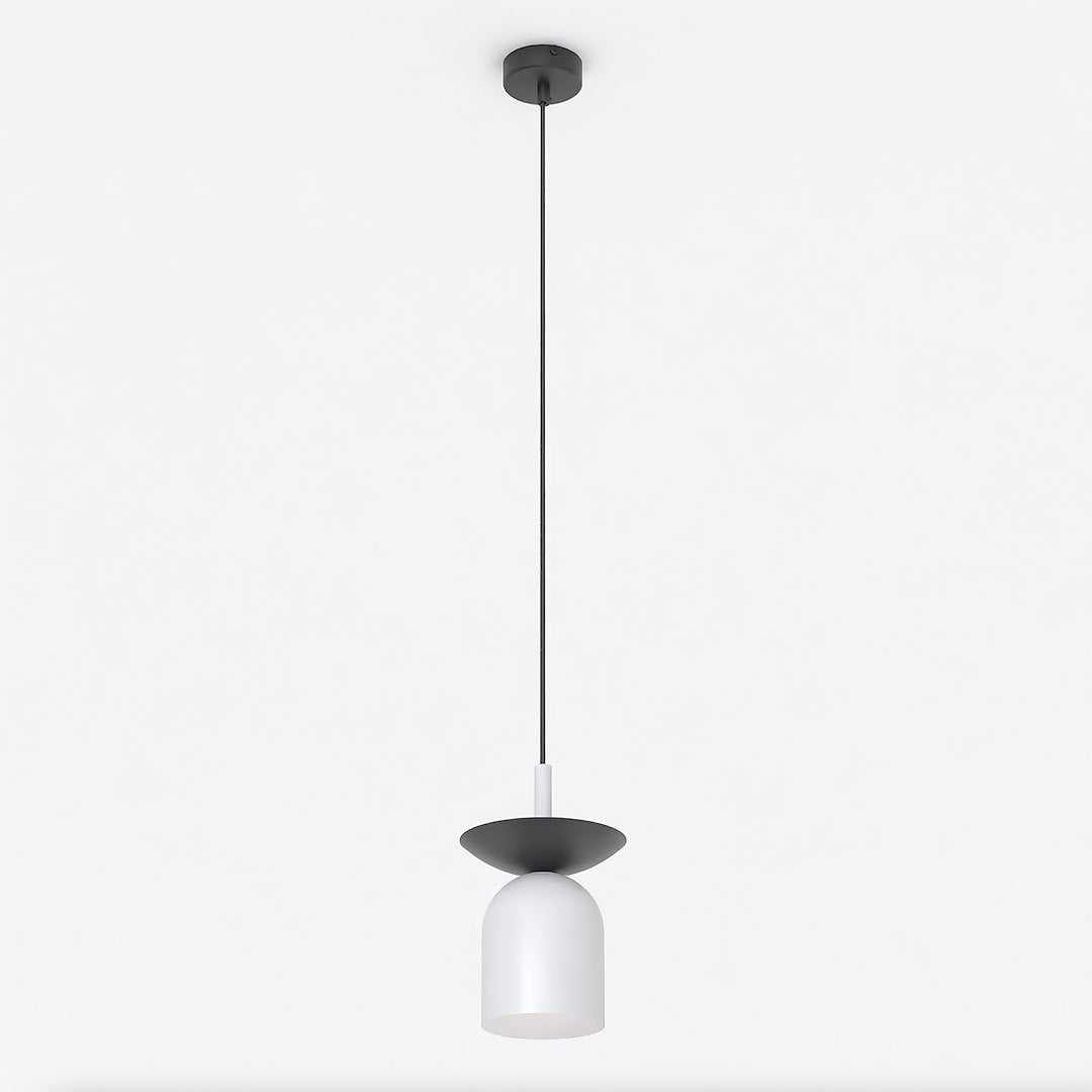 Lampa wisząca EGO szaro-czarna 1xE14x15W metal wym:120x11x11cm IP20 Emibig