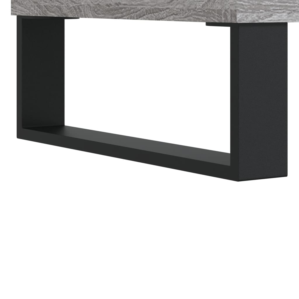 Meuble TV sonoma gris 103,5x30x50 bois d'ingénierie - 7