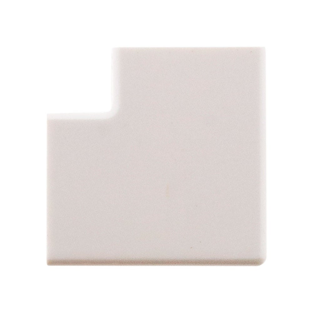 Lot de 4 angles plats 20 x 10mm - Blanc - Zenitech - 4