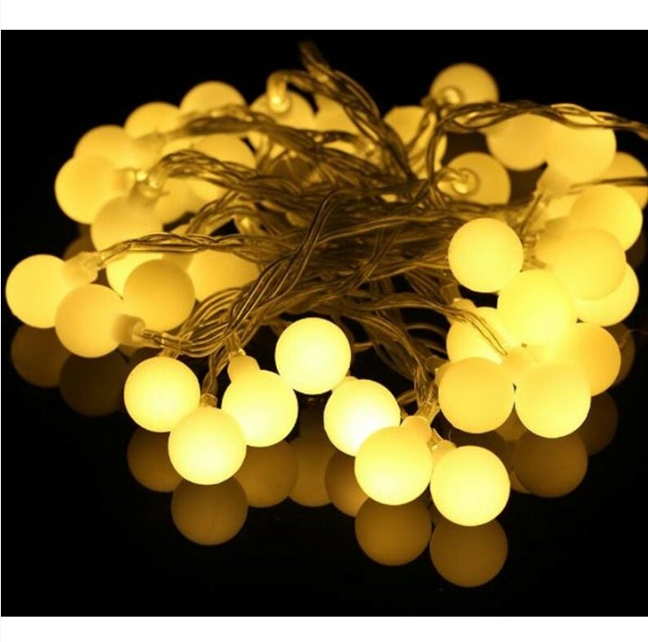 Guirlande LED 10 mètres 100 boules blanc chaud ( guinguette ) - 2