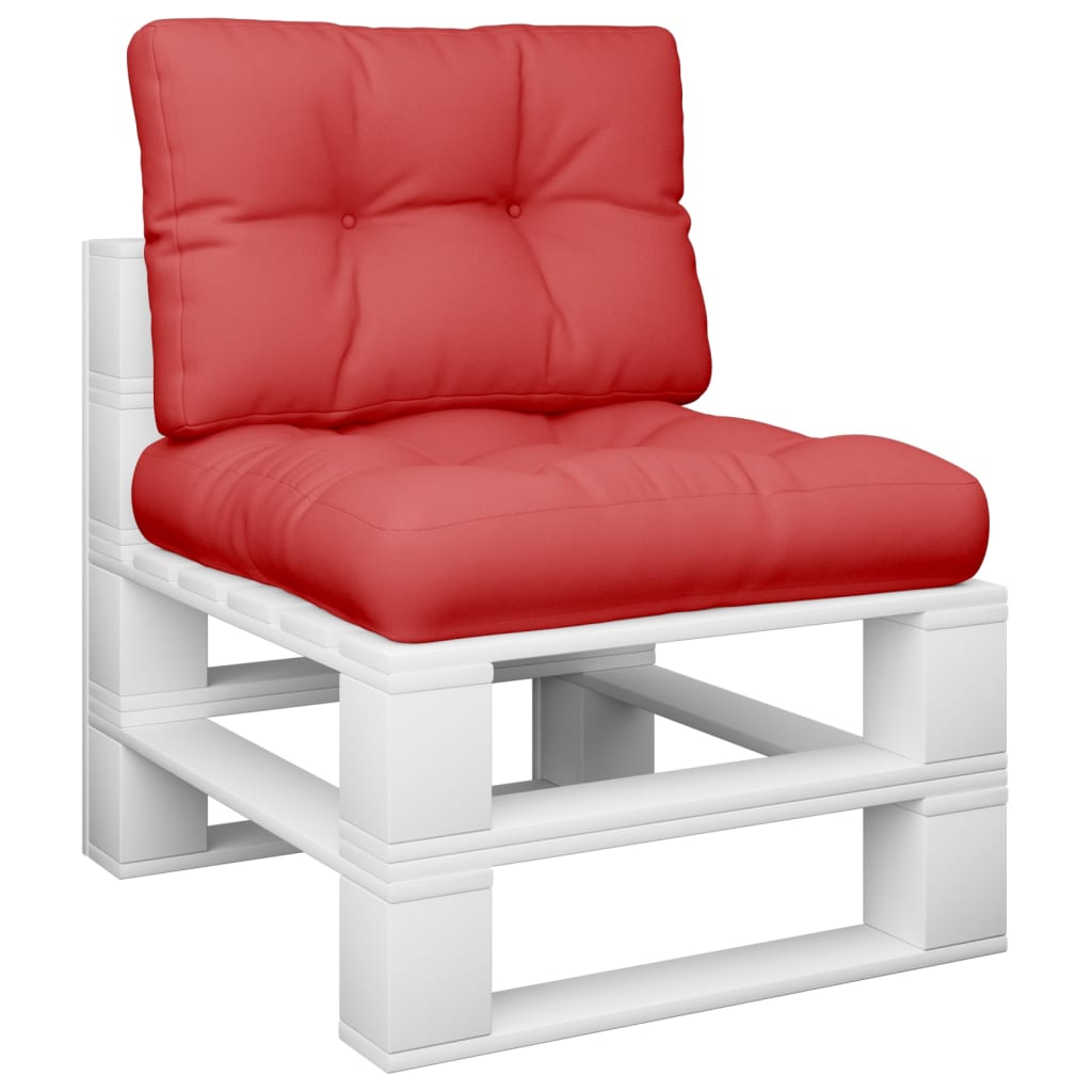 Maison Exclusive - Cojines para palets 2 unidades tela rojo - 3