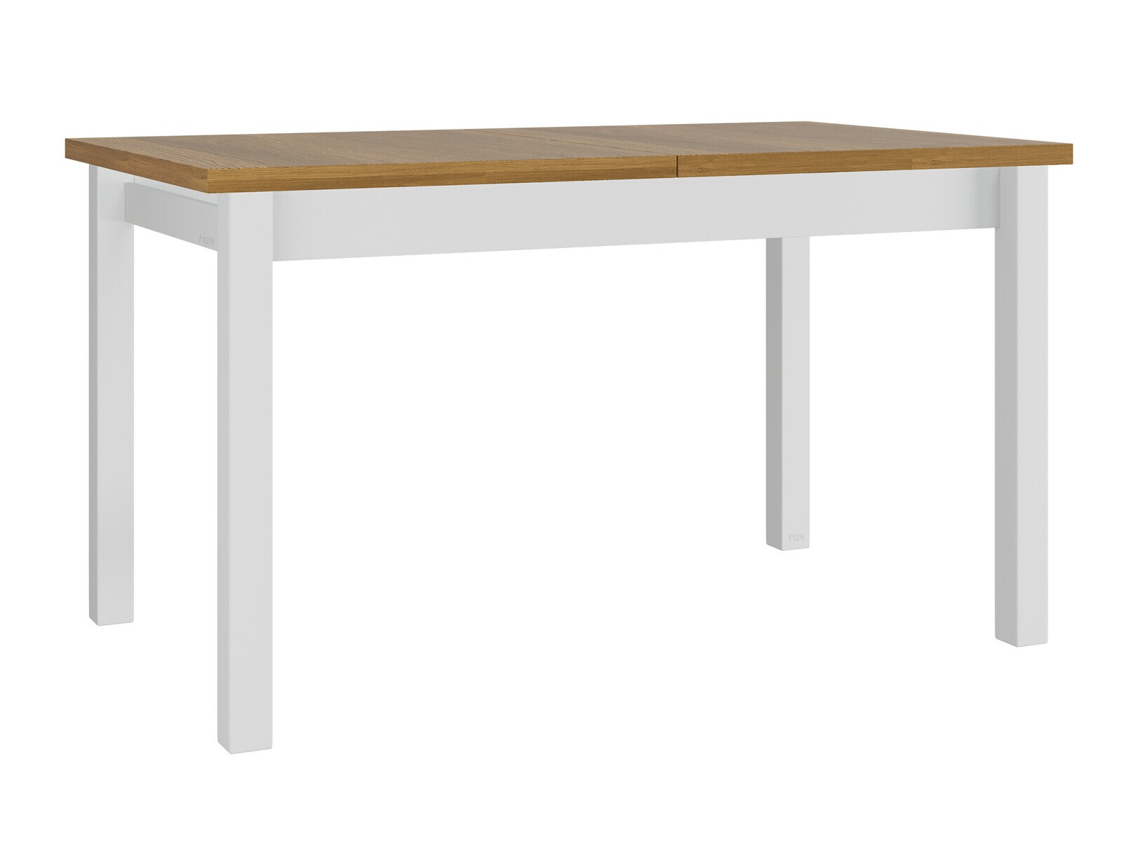 Table Victorville 359, Blanc, Chêne petitfils, 76x80x140cm
