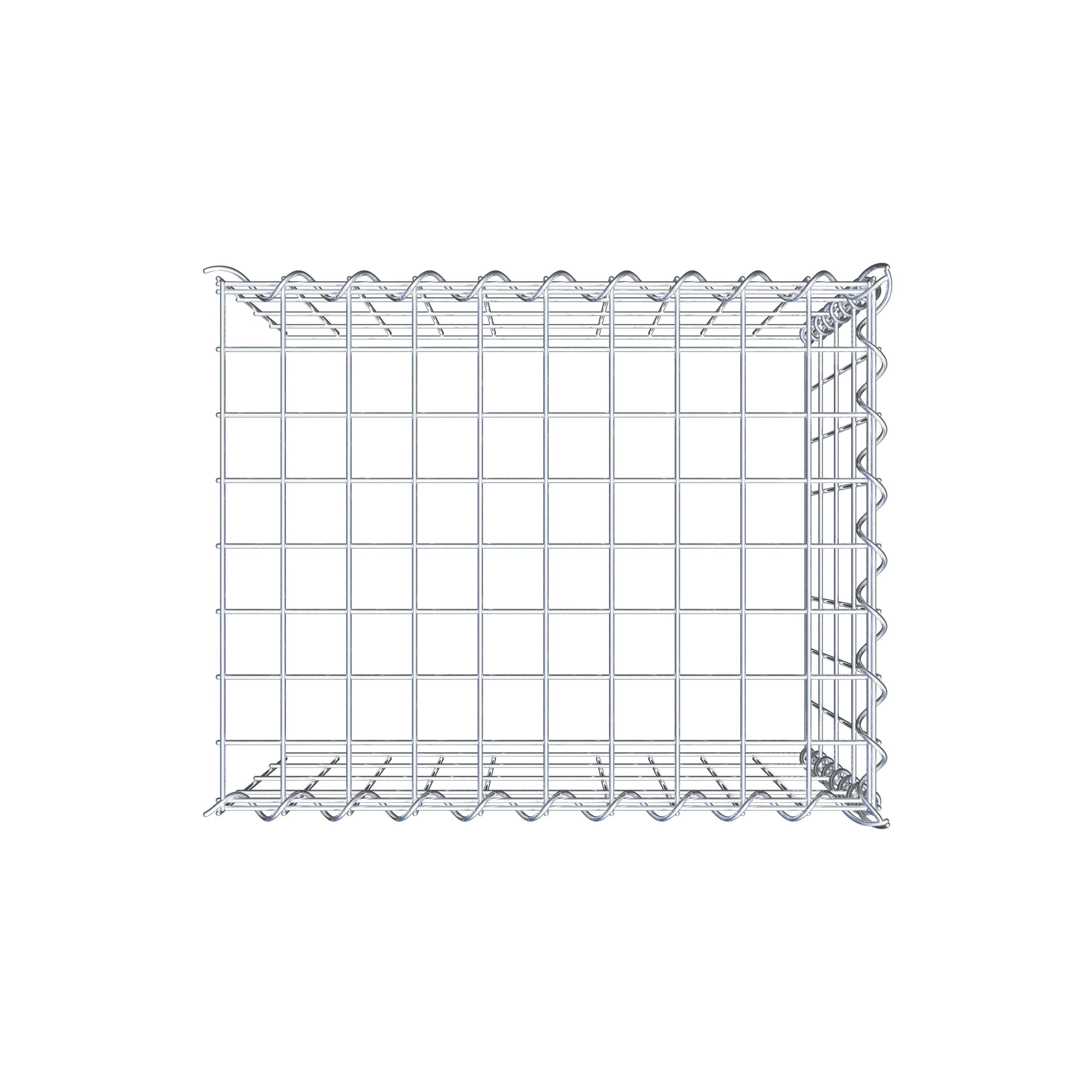 Gavión para ampliar y apilar, 50x40x40cm (LxHxP), malla 5 x 10cm, sin rejilla frontal ni inferior - 6
