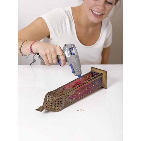 Pistolet a colle DREMEL 940 - Température de Chauffe 195°C - Avec Cordon Amovible + 3 Bâtons de Colle 11mm - 4