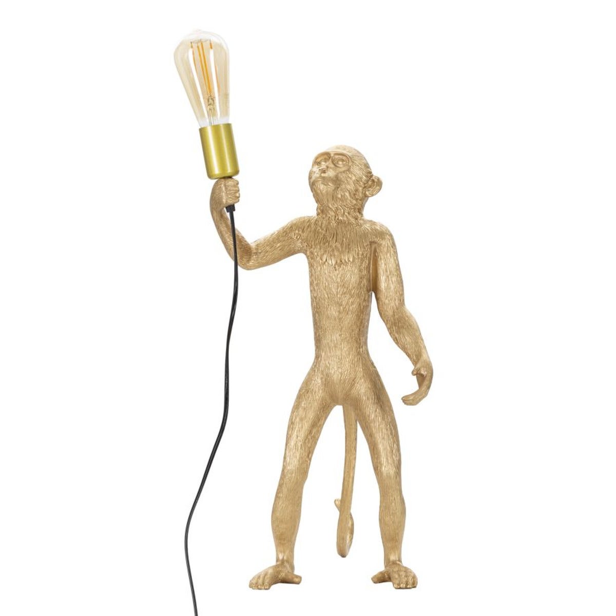 Lampa Stołowa Małpa 4, Poliżywica, Złoto, Seven Design