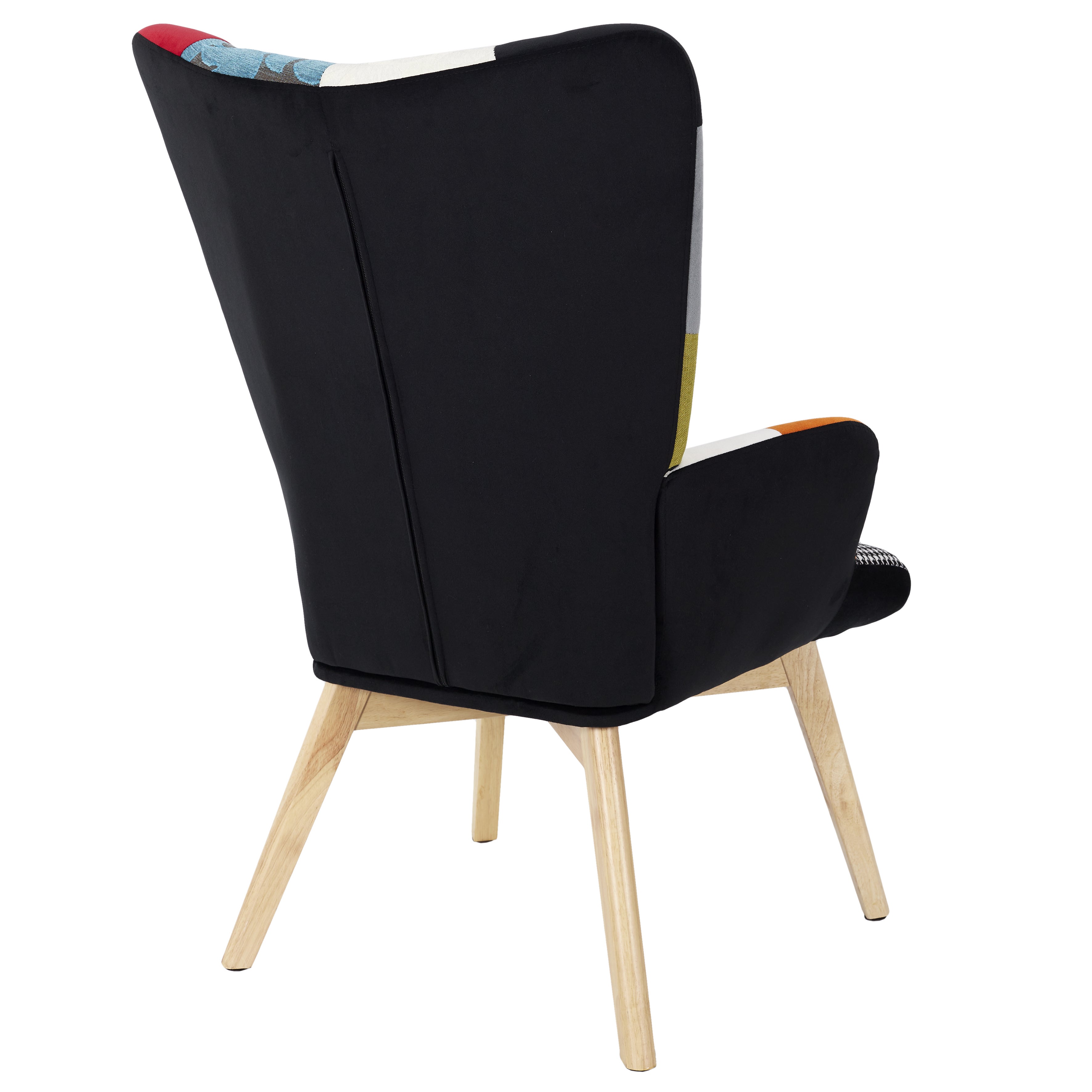 Fauteuil - HOME DECO FACTORY - Helsinki - Patchwork - Multicolore - 5