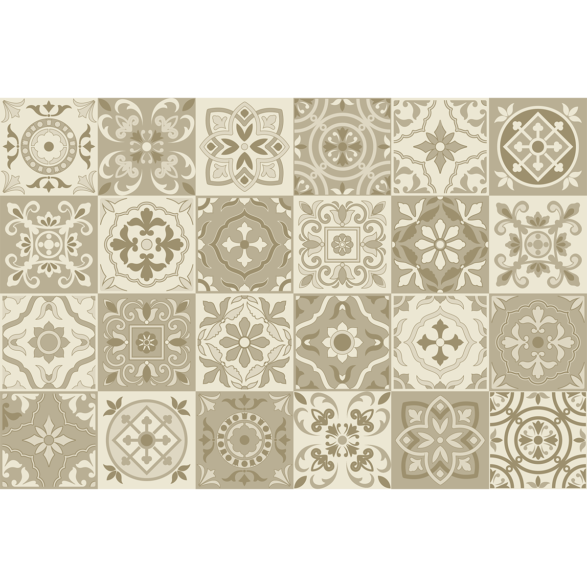 24 adesivi piastrelle di cemento azulejos Domenico - Sticker adesivo - adesivi murali - 24stickers10x10cm - 2