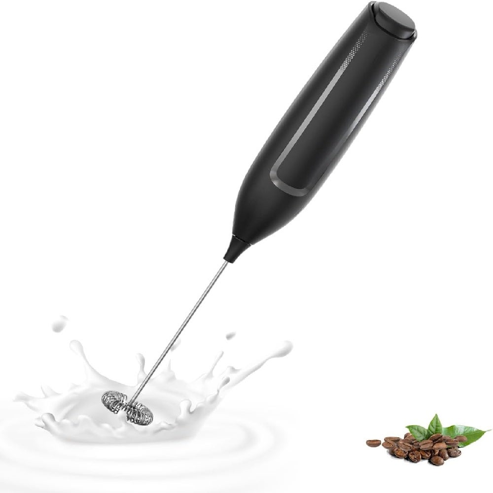 Mousseur à Lait Électrique Portable - Fouet Inox Pour Café, Cappuccino Et Chocolat Chaud