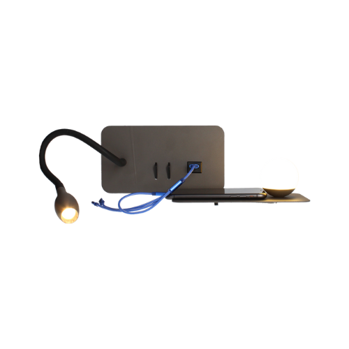 Applique-Liseuse Intérieur 5W+3W 350lm+210lm Droite Blanc Chaud - 2