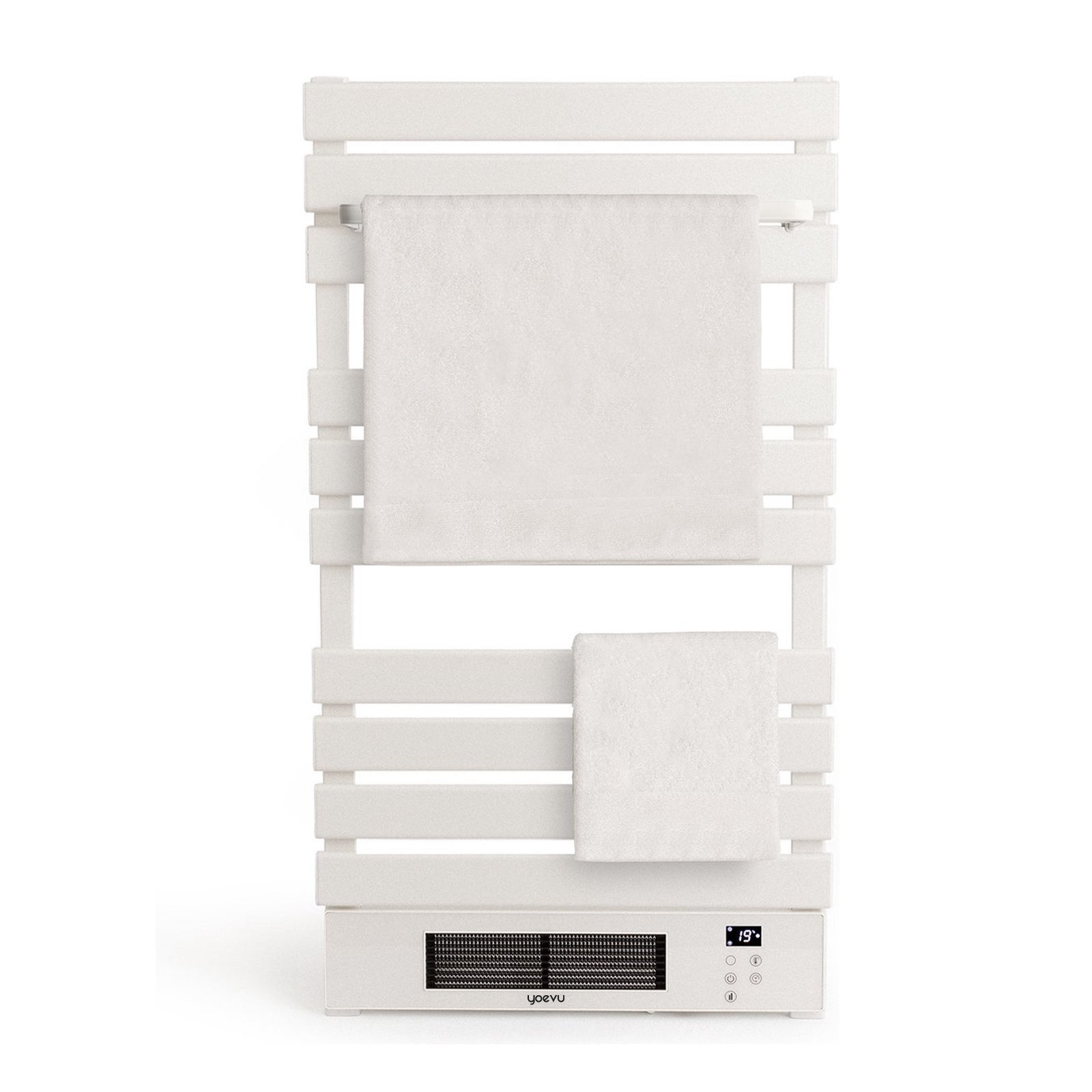 Toallero eléctrico YOEVU 500W con calefactor 1500W, WiFi, repisa e IP34 ...