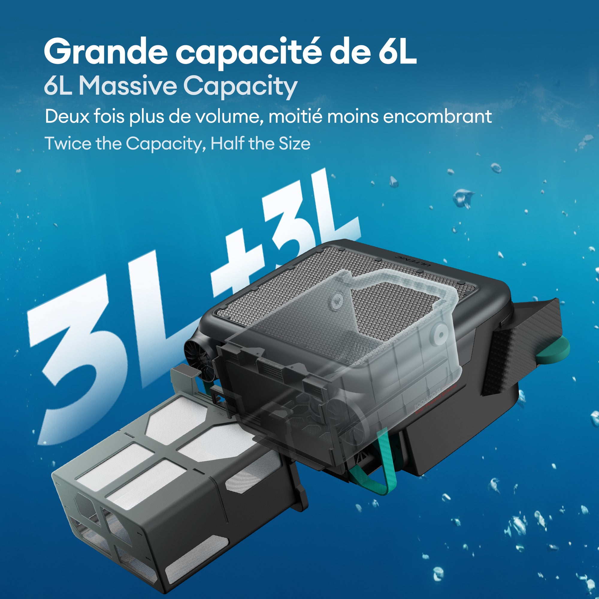 Robot nettoyeur de surface de piscine, Écumoire de piscine,Alimentation solaire Robot, ULTENIC PS1 - 5