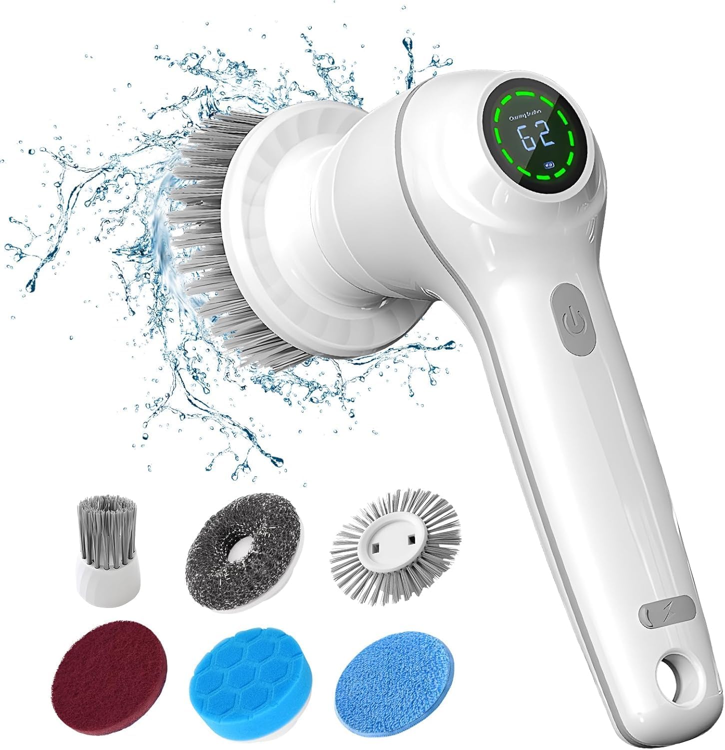 Acheter Brosse de nettoyage électrique 8 en 1, multifonctionnelle avec veilleuse LED, brosse de nettoyage pour salle de bain et cuisine, brosse domestique rotative Acheter Brosse de nettoyage électrique 8 en 1, multifonctionnelle avec veilleuse LED, brosse de nettoyage pour salle de bain et cuisine, brosse domestique rotative