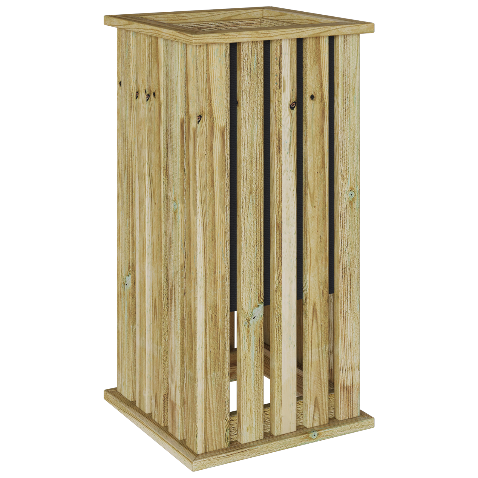 Jardinière En Bois TOTAL WOOD 100x40x45 Cm - Cache-pot Sapin Imprégné Avec Doublure Intérieure, Pour Extérieur