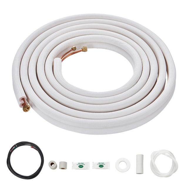 Mini jeu lignes divisées 4876,8 mm, tubes en cuivre 6,4 et 12,7 mm diamètre extérieur avec isolation triple couche, pour pompe chaleur et CVC SucceBuy