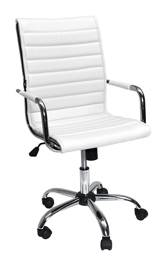 Sedia ufficio operativa regolabile, poltrona direzionale ecopelle