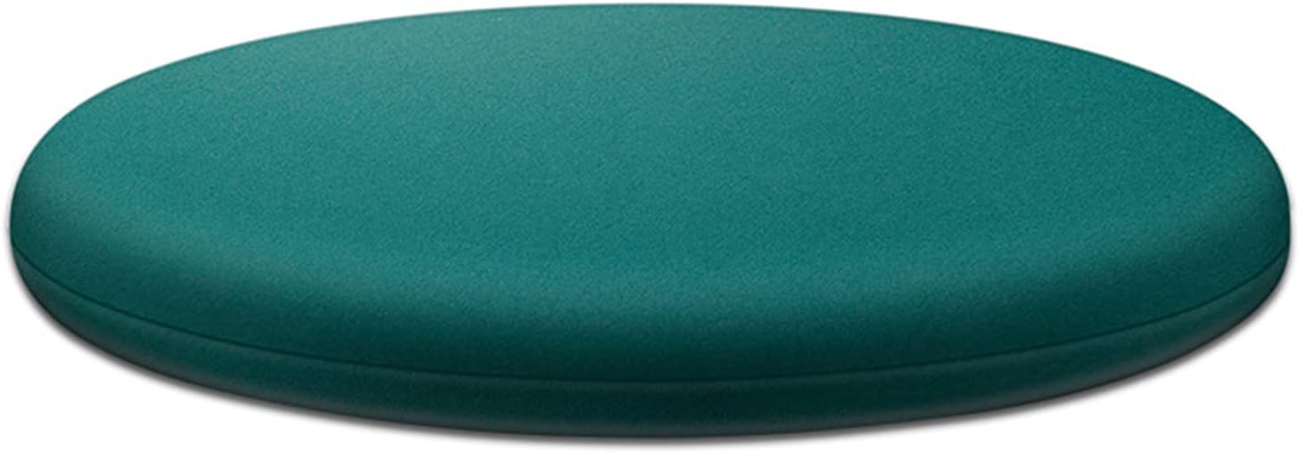 Cojín redondo de espuma viscoelástica para silla de 30 cm con interior extraíble - verde