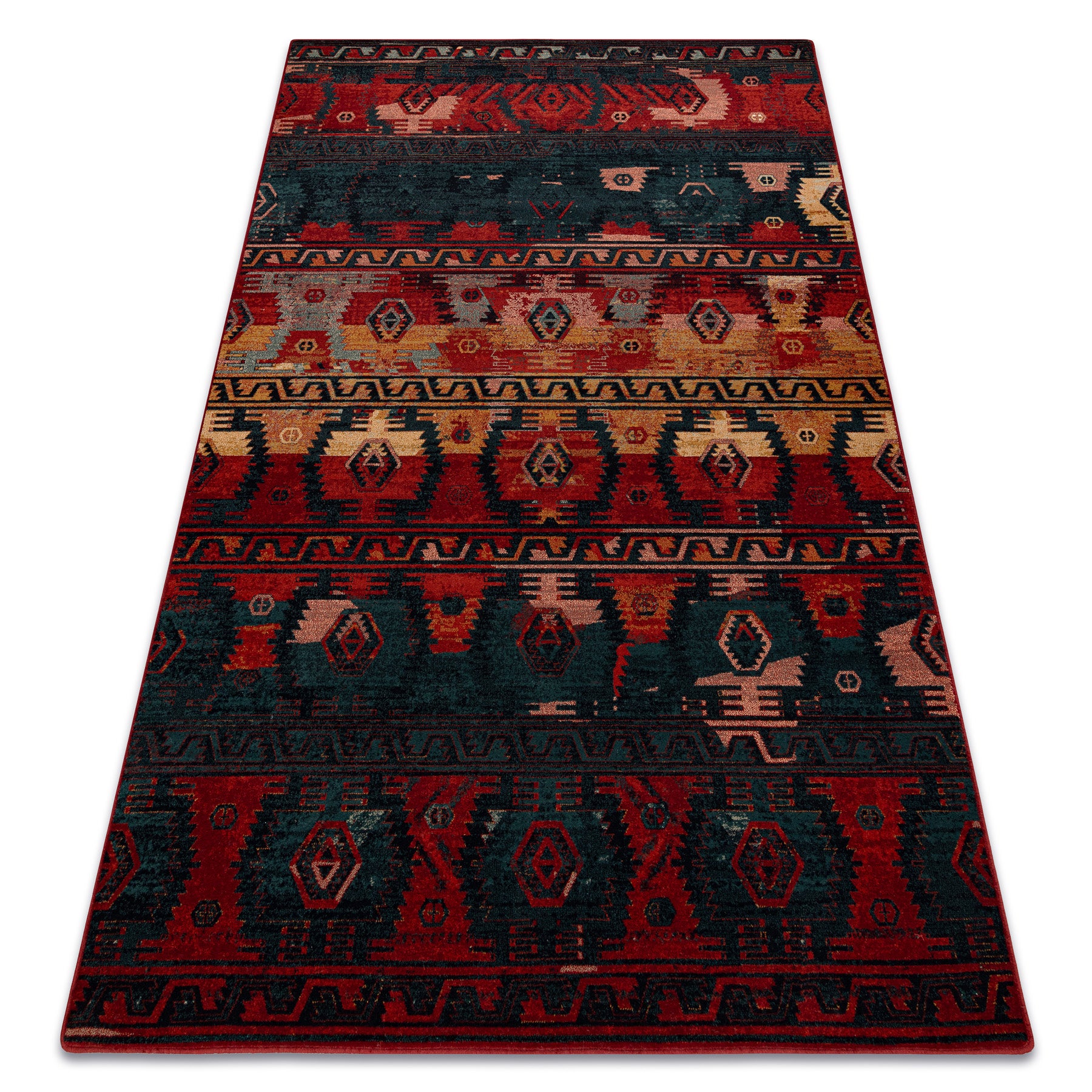 Dywan wełniany OMEGA TAPAS etno, navy 235x350 cm