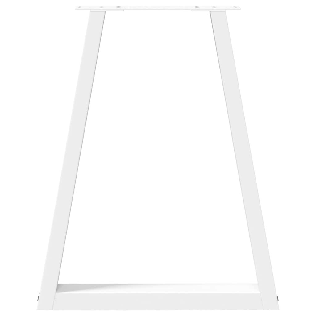 Pernas de mesa de centro em forma de V 2 unidades de aço branco - COMFORTXL - 5