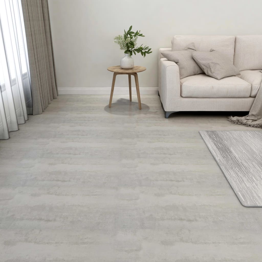 Baldosas de suelo autoadhesivas 55 uds pvc 5,11 m² gris claro vidaxl