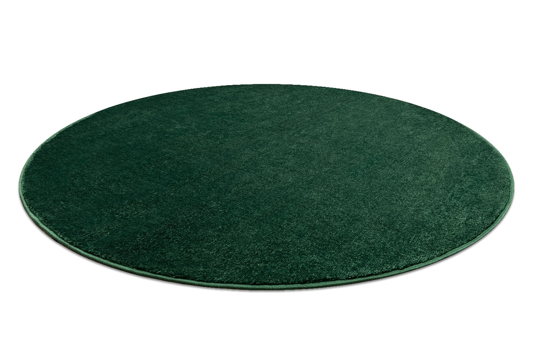 Tapis SOFTY cercle plaine couleur unie forest vert cercle 200 cm - 4