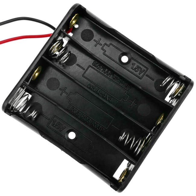 Custodia Porta Batterie 2 X 3 X AAA Da 4,5 V Con Interruttore ON/OFF - Foto 5