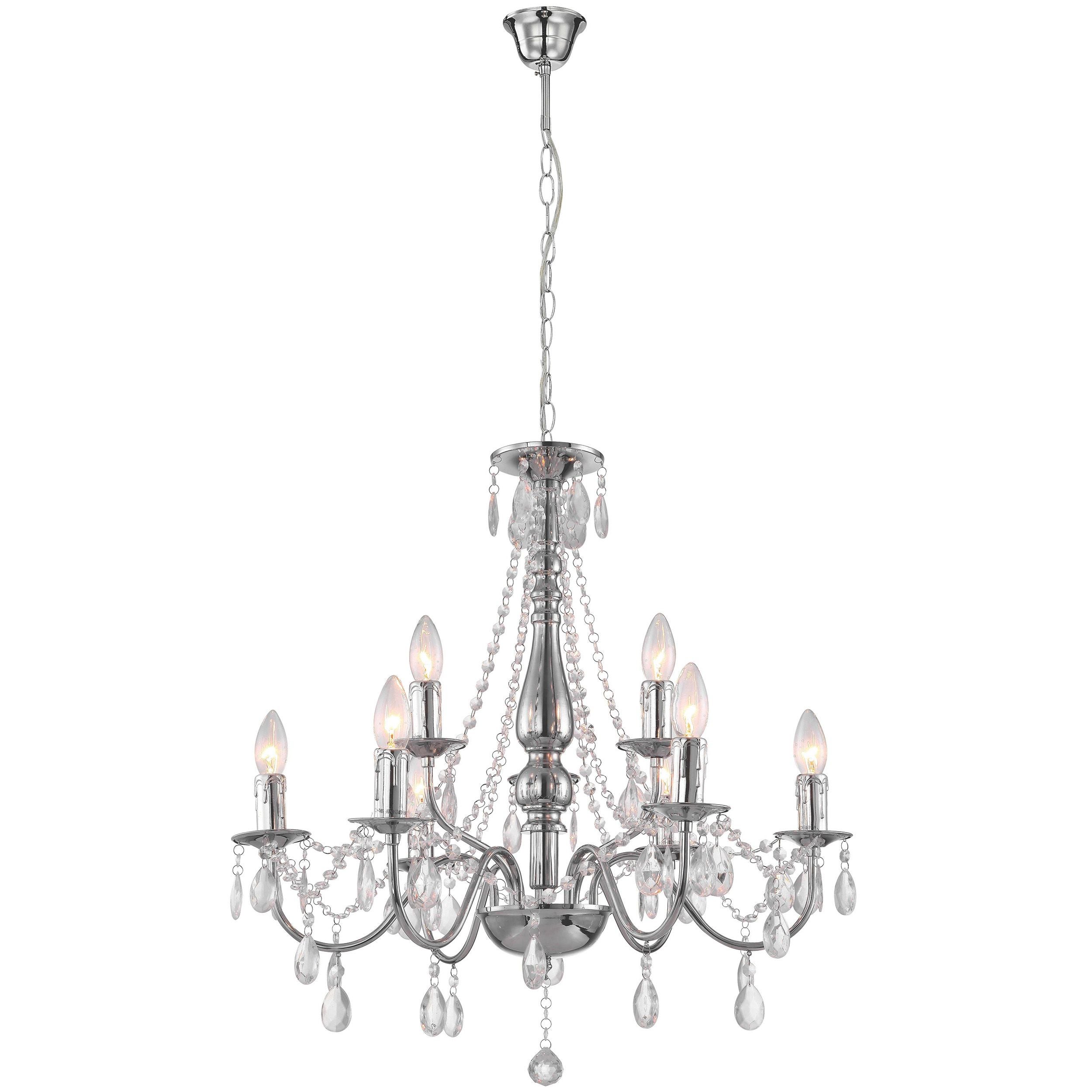 Lampa Sufitowa Wisząca Toolight Ebt016-9Cp Chrom - 7