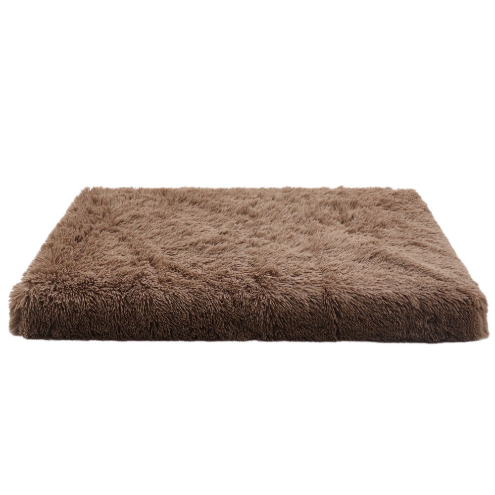 Khaki Square Dog Cat Pillow 40 x 30 x 5 cm Miękkie i puszyste legowisko dla zwierząt zapewniające głęboki sen 1 sztuka