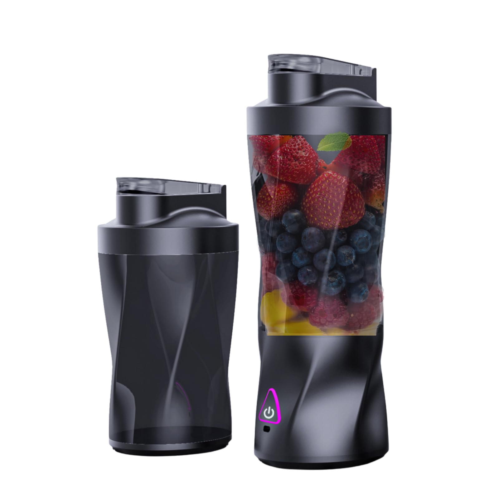 Blender Portable Rechargeable 14 Oz - 40W, 6 Lames Inox, Pour Smoothies Et Glaçons, Idéal Voyage Et Sport - 7