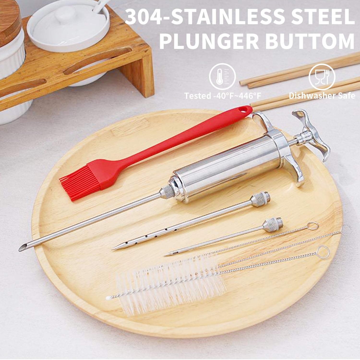 Seringue à Marinade En Acier Inoxydable - Napoleon - Doyon Després