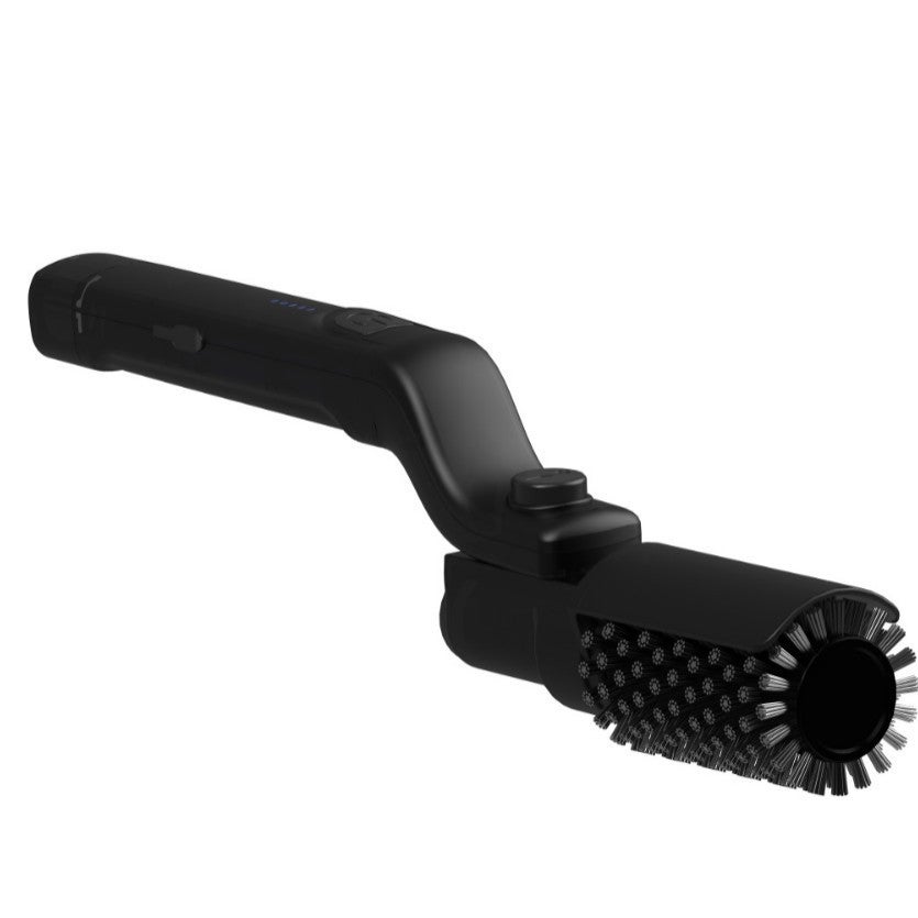 LOLLANDA Escova elétrica para churrasqueira, escova de limpeza, escova de gordura resistente, giratória, recarregável, três níveis de potência - 5