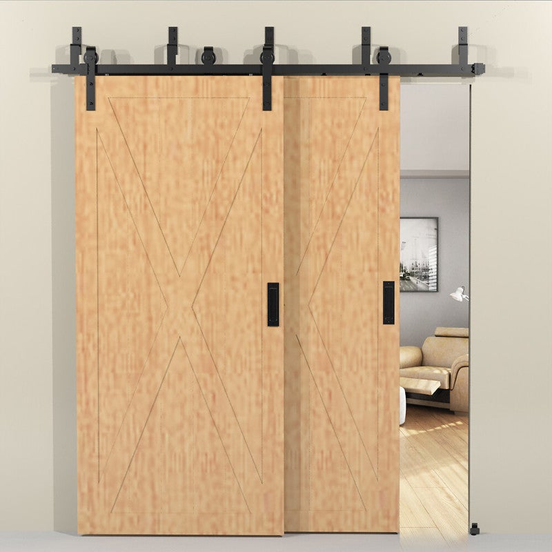 Équerre de fixation noire type Barn Door pour 2 portes parallèles pour SU5371 et SU5372 - 2