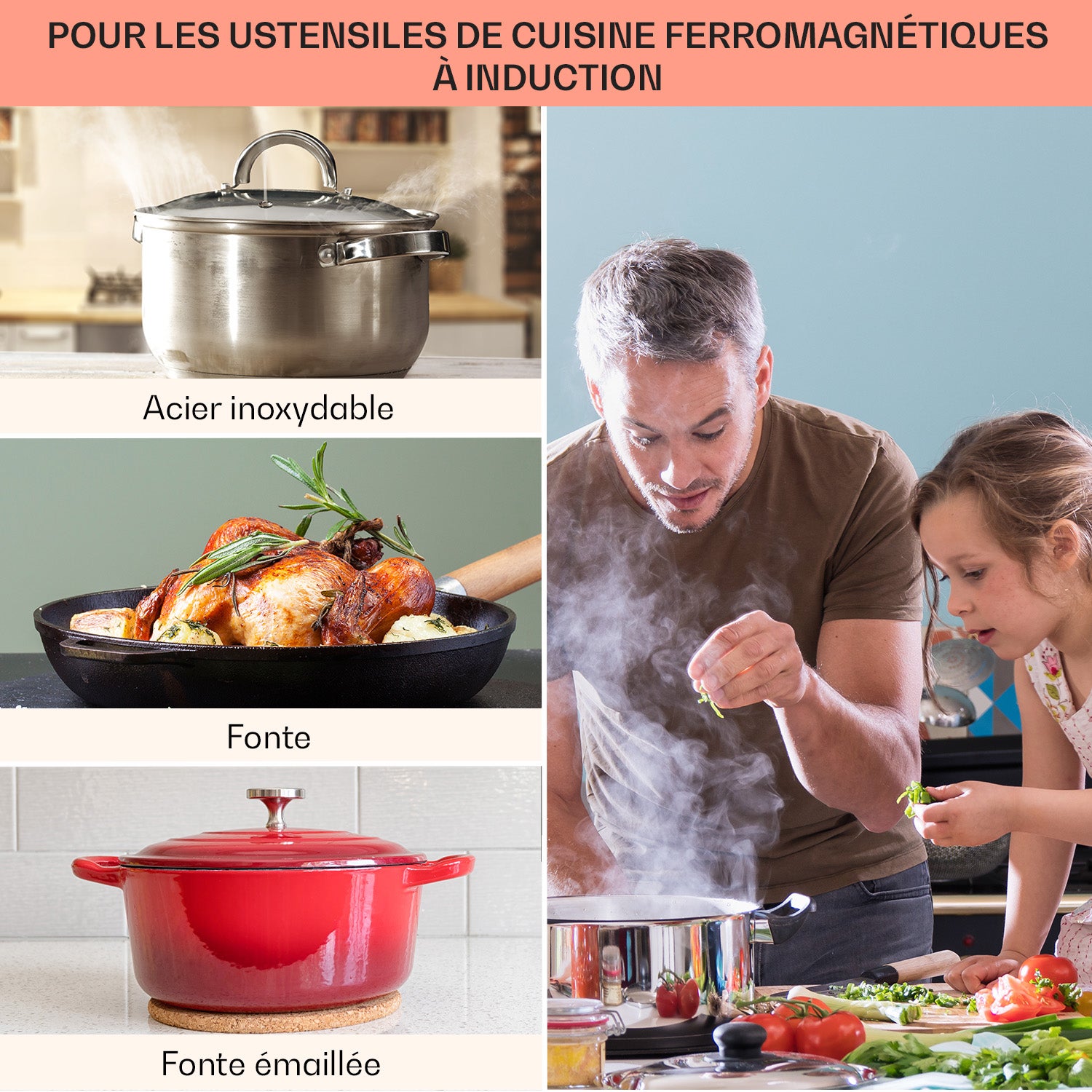 Klarstein EasyCook Domino Plaque de cuisson vitrocéramique encastrable 3000W max - Noire - 7