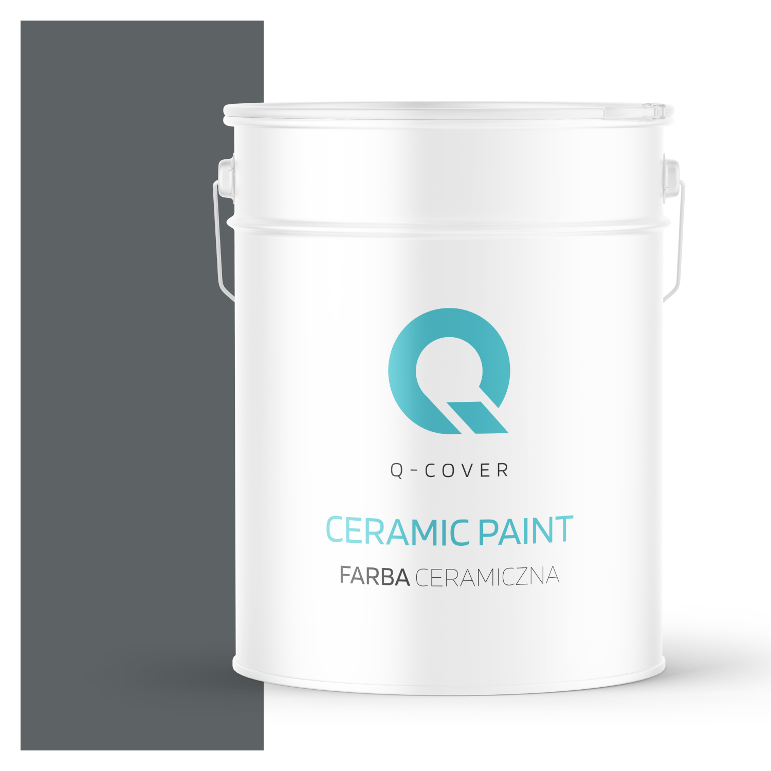 Farba Ceramiczna Do Ścian i Sufitów Q-Cover Antracyt H0912 Głęboki Mat 10L