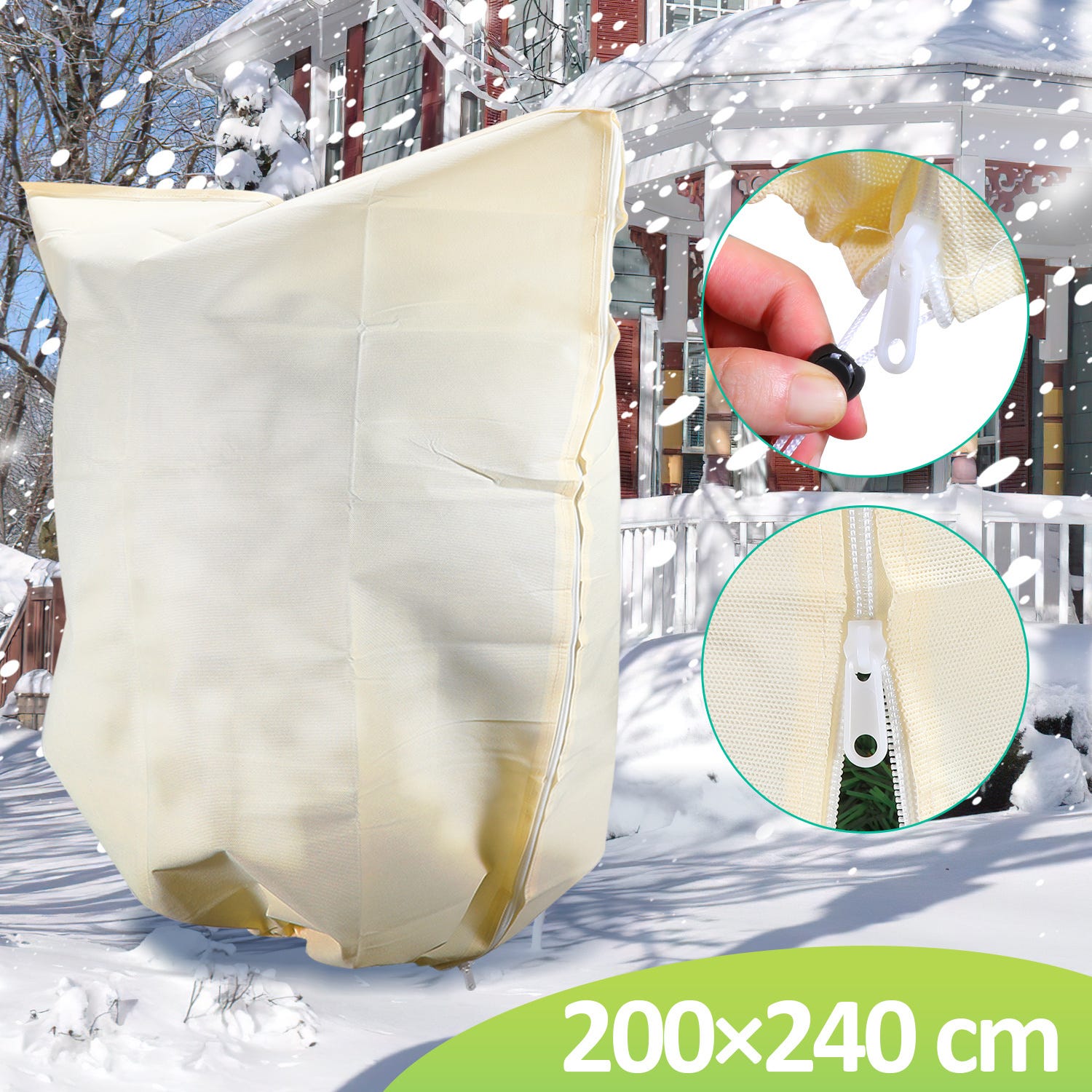 2 Pièce Housse D'hivernage Pour Plantes Protection Hivernale Des Plantes Resistant A Dechirure 200x240cm 100g M2 97151637 2 Pièce Housse D'hivernage Pour Plantes Protection Hivernale Des Plantes Resistant A Dechirure 200x240cm 100g M2 97151637