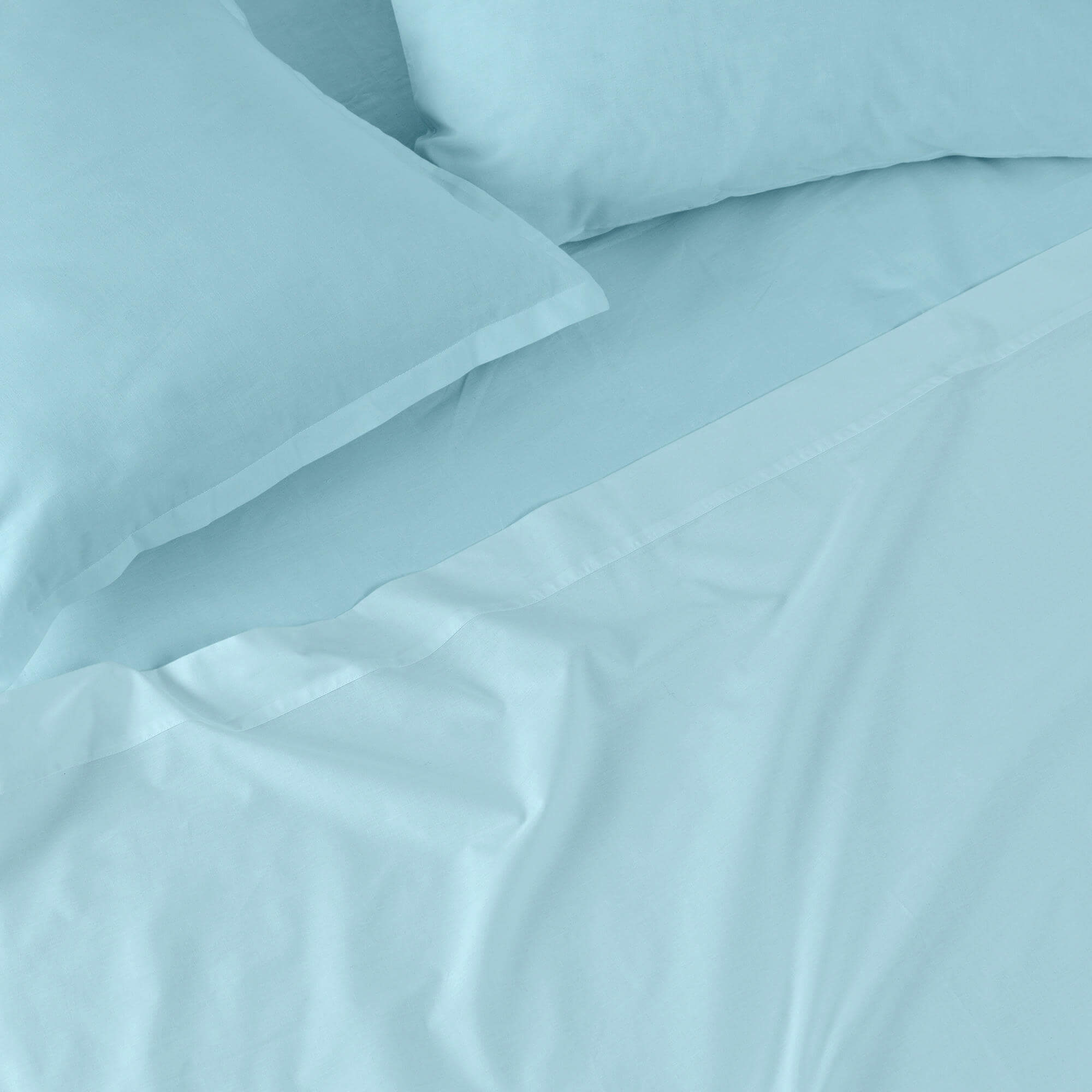 Basic Drap-housse Bleu 90x200 - 3