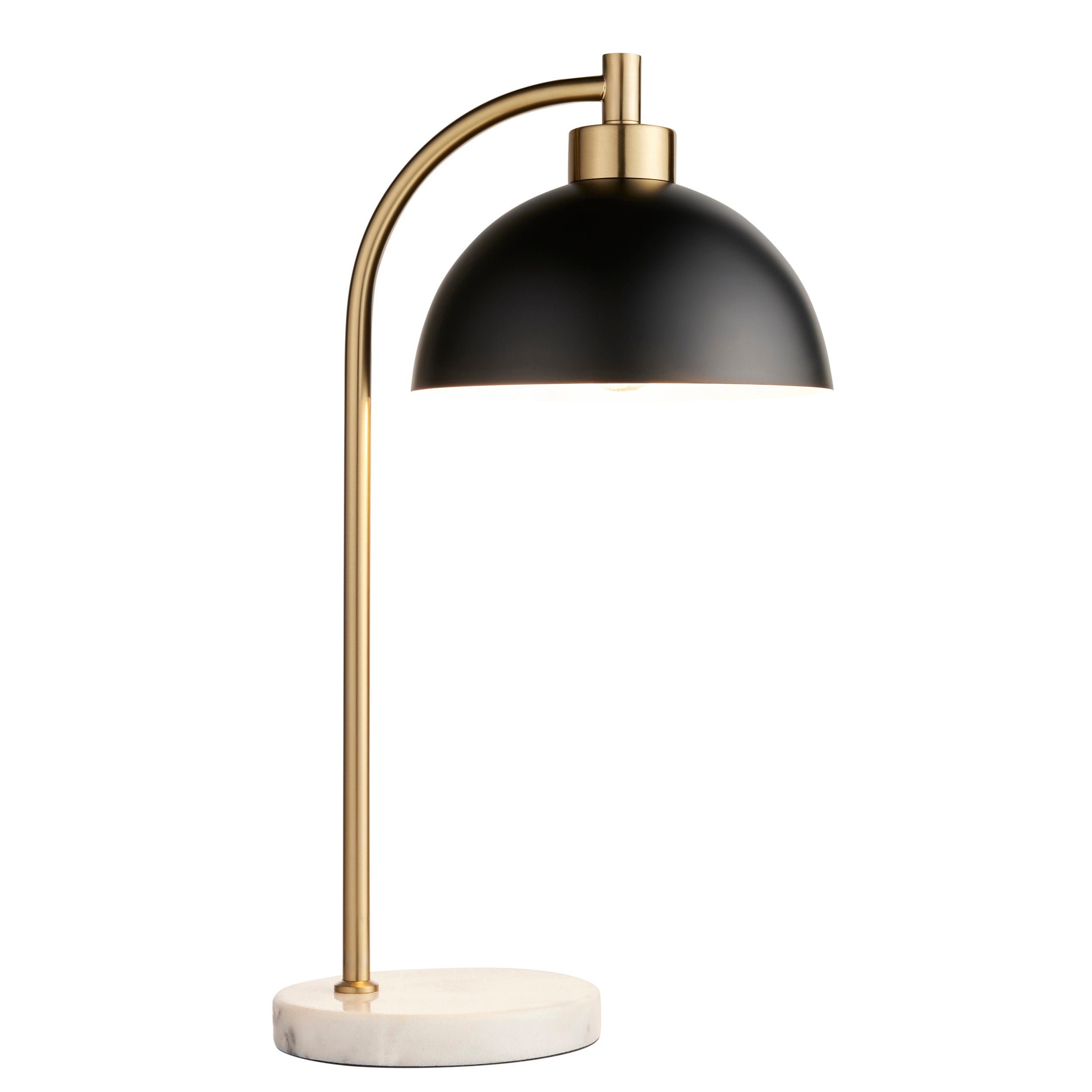 Lampa stołowa marmurowa podstawa BUCHANAN czarna 1xE27x10W metal wym:54,5x31x23cm IP20 Endon