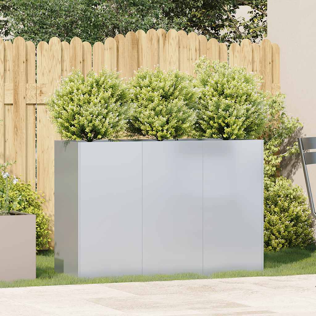 vidaXL Jardinière 120x40x80 cm acier galvanisé - 4