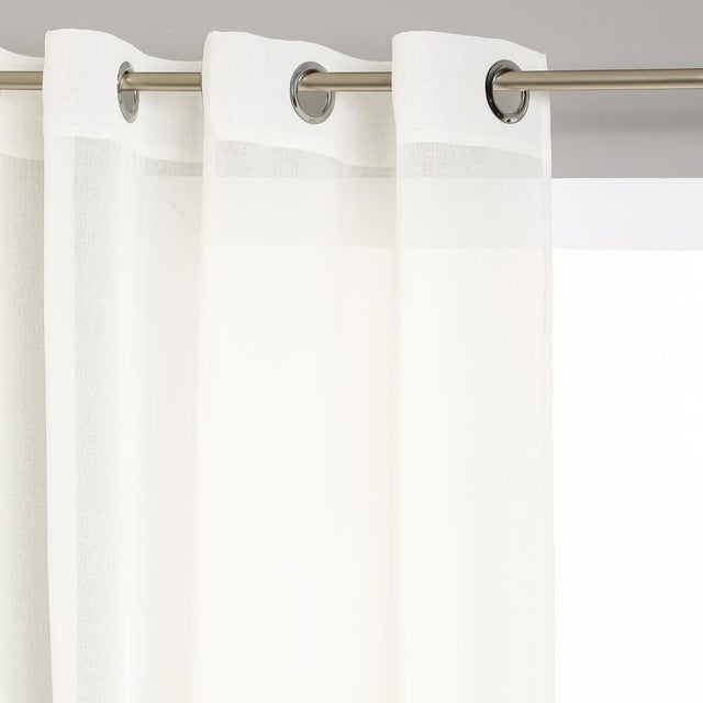 CORTINA TRANSLUCIDA COR BRANCO 140x240cm