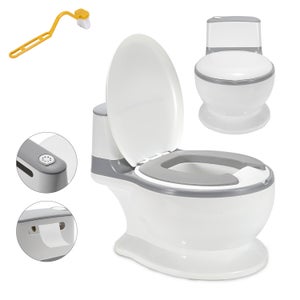 Siège De Toilette Universel Pour Enfant Rose - Avec Coussin Souple Et Poignées De Sécurité Pour 1 à 7 Ans